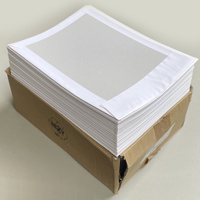 Ca. 75 A4-bordrug enveloppen met doos