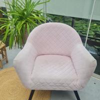 Roze fauteuil 