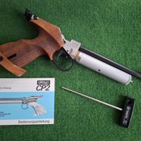 Walther CP2 wedstrijd luchtpistool met 12g CO2 adapter
