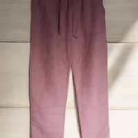 Lichtroze zomer broek met strik koord M