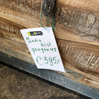 Houten Kist / Salontafel gekocht bij De Woerd in Leiden