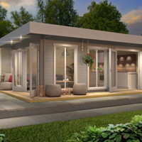 NIEUW Modern luxe blokhut Dominica