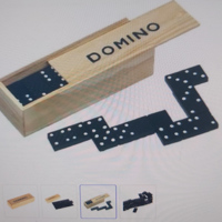 Klassieke Domino spel in houten doos