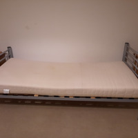 1 persoonsbed met matras