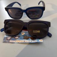 Zonnebril dames heren blauw montuur UV 400 cat 3