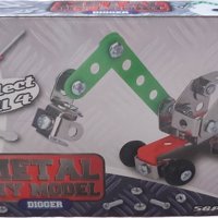 Metal Diy Model bouwpakket groen rood 56 onderdelen