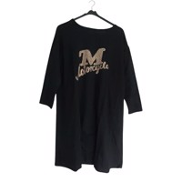 Sweat jurk motorcycle strass steentjes zwart XL/XXL