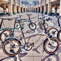 Vouwfietsen van merk Brompton plus Riese Birdy Müller 