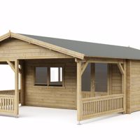 NIEUW Tuinhuis met terras 5×5+3