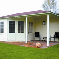 NIEUW Blokhut 3555Z met terras