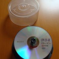 Spindel met beschrijfbare DVD-R