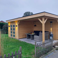 Vuren Topvision Bosuil, 300 x 300 en luifel 400 cm, onbehand