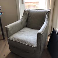 Beige / taupe kleurige smalle fauteuil 