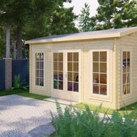 Blokhut - Tuinhuis Arne | 28 mm | vuren onbehandeld