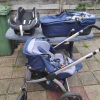 Driedelige kinderwagen