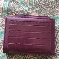 nieuw rode kool kleur portemonee met vakjes