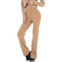 Broek hoge taille beige one size