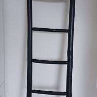 Decoratie laddertje donkerbruin