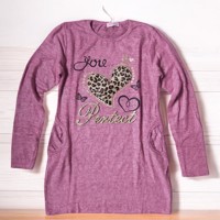 Seagull lange sweater panterprint you perfect glitter pink 1