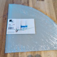 3x helder glazen planchet