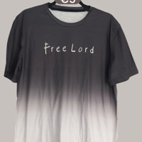 Heren t-Shirt Free Lord grijs M