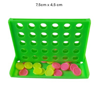 4 op een rij spel , groen mini formaat 7.5cm x 4,5cm