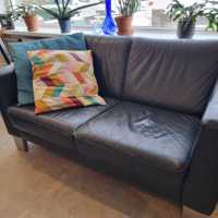 Tweezits leren bank