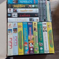 VHS  kinderfilms o.a. pipi en diverse disney films