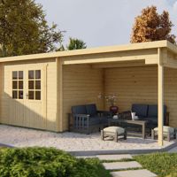 Blokhut - Tuinhuis Freddy | 28 mm | vuren onbehandeld