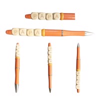 Gepersonaliseerde naam balpen oranje
