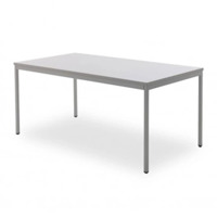 4 metalen grijze tafels 