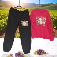 2 delig huispak rood zwart 2XL