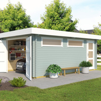 NIEUW Modern houten garage Canberra