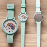 Horloge voor Kinderen - Regenboog - Kast 34 mm - Groen