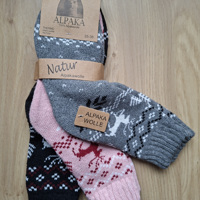 3 Paar Dikke Alpaka Wollen Sokken Maat 35-38 