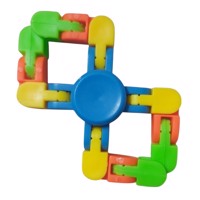 Flexibele Fidget Spinner blauw meerkleurig