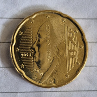 20 euro cent munt Frankrijk Josephine Baker 2024