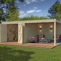 Nieuw strak modern tuinhuis Qube 8312