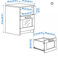 Ikea Brimnes nachtkastje