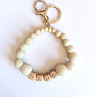 Sleutelhanger - Tashanger hout gepersonaliseerd met naam