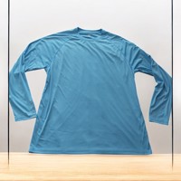 Heren longsleeve shirt lichtblauw 3XL