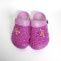 Crocs slipper schoen donkerroze met strikje 32