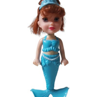 Mermaid zeemeermin pop blauw 18cm