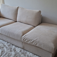 3zits stoffen bank kleur beige