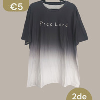 Heren T-Shirt Free Lord grijs XXXL