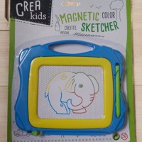 Crea Kids, magnetich teken bord blauw geel klein formaat