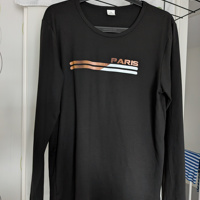 dames TShirt zwart Paris maat M