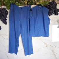 2 delig broekpak blauw XXL