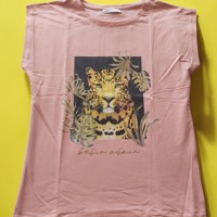 Glo-story t-shirt roze tijger M/38