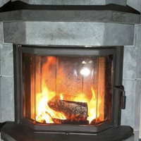 Speksteen houtkachel 